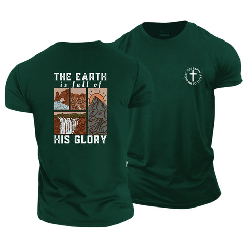 Men's The Earth Is Full Of His Glory Cotton T-Shirt